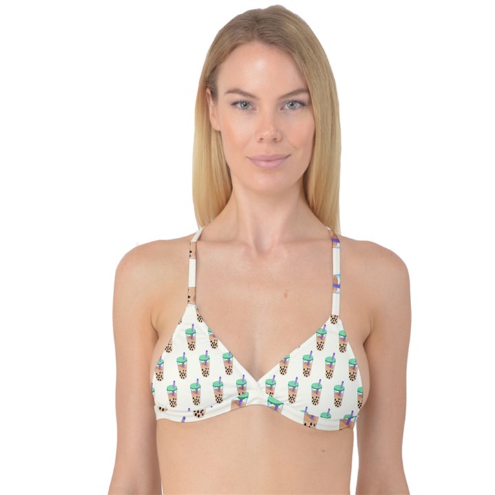 Cute boba Reversible Tri Bikini Top