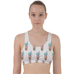 Cute boba Back Weave Sports Bra