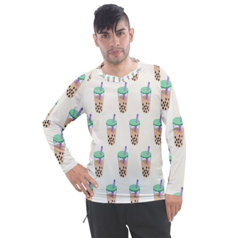 Cute Boba Men s Pique Long Sleeve Tee by artworkshop