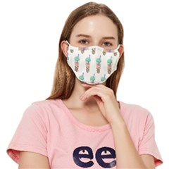 Cute boba Fitted Cloth Face Mask (Adult)