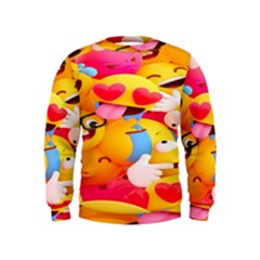 Wallpaper Emoji Kids  Sweatshirt by artworkshop