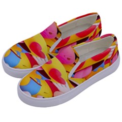 Wallpaper Emoji Kids  Canvas Slip Ons by artworkshop