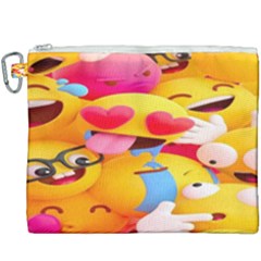 Wallpaper Emoji Canvas Cosmetic Bag (xxxl) by artworkshop