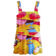 Wallpaper Emoji Kids  Layered Skirt Swimsuit by artworkshop