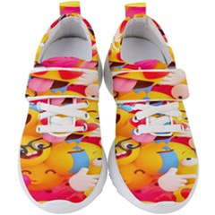 Wallpaper Emoji Kids  Velcro Strap Shoes by artworkshop