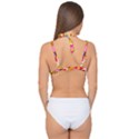 Wallpaper Emoji Double Strap Halter Bikini Top View2