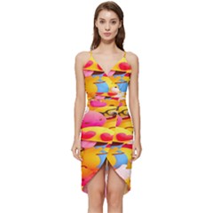 Wallpaper Emoji Wrap Frill Dress