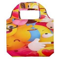 Wallpaper Emoji Premium Foldable Grocery Recycle Bag by artworkshop
