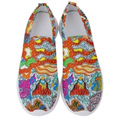 Supersonic Mermaid Chaser Men s Slip On Sneakers by chellerayartisans