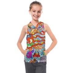 Supersonic Mermaid Chaser Kids  Sleeveless Hoodie