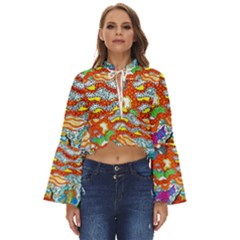 Supersonic Mermaid Chaser Boho Long Bell Sleeve Top