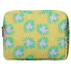 Mazipoodles Bold Daises Yellow Make Up Pouch (large) by Mazipoodles