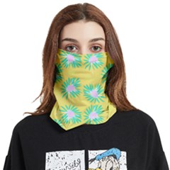 Mazipoodles Bold Daises Yellow Face Covering Bandana (two Sides) by Mazipoodles