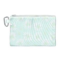 Mazipoodles Bold Daisies Spearmint Canvas Cosmetic Bag (large) by Mazipoodles