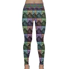 Inspirational Think Big Concept Pattern Classic Yoga Leggings by dflcprintsclothing