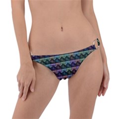 Inspirational Think Big Concept Pattern Ring Detail Bikini Bottoms by dflcprintsclothing