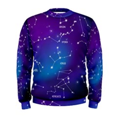 Realistic Night Sky With Constellations Men s Sweatshirt by Cowasu