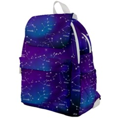 Realistic Night Sky With Constellations Top Flap Backpack by Cowasu