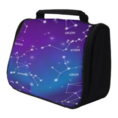 Realistic Night Sky With Constellations Full Print Travel Pouch (small) by Cowasu