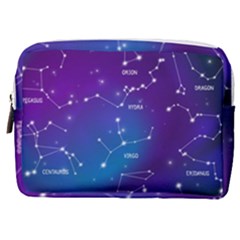 Realistic Night Sky With Constellations Make Up Pouch (medium) by Cowasu