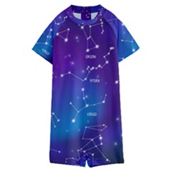 Realistic Night Sky With Constellations Kids  Boyleg Half Suit Swimwear by Cowasu