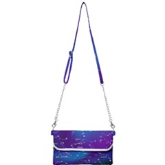 Realistic Night Sky With Constellations Mini Crossbody Handbag