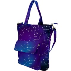 Realistic Night Sky With Constellations Shoulder Tote Bag