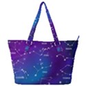 Realistic Night Sky With Constellations Full Print Shoulder Bag View1