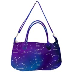 Realistic Night Sky With Constellations Removable Strap Handbag by Cowasu