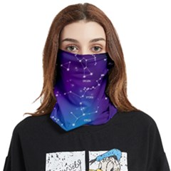 Realistic Night Sky With Constellations Face Covering Bandana (two Sides) by Cowasu