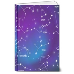 Realistic Night Sky With Constellations 8  X 10  Hardcover Notebook by Cowasu