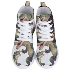 Crocodile Vs Monkey Watercolor 1 Dreamshaper V7 3d Floral 0 Women s Lightweight High Top Sneakers by mohdmosin2535