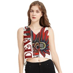 Devil2 V-neck Cropped Tank Top