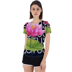 Lotus2 Back Cut Out Sport Tee