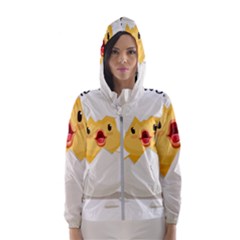 Cute Chick Women s Hooded Windbreaker