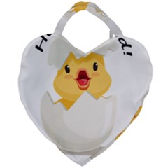 Cute Chick Giant Heart Shaped Tote by RuuGallery10