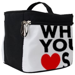 Do What Ur Heart Says Make Up Travel Bag (big) by RuuGallery10