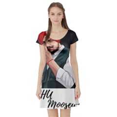 Moosewala Short Sleeve Skater Dress