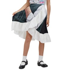 Moosewala Kids  Ruffle Flared Wrap Midi Skirt by Mayank