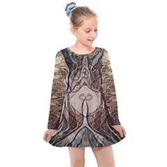 Pumpa2 Kids  Long Sleeve Dress by VexNation777