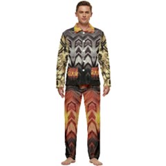 Ox1 Men s Long Sleeve Velvet Pocket Pajamas Set by VexNation777