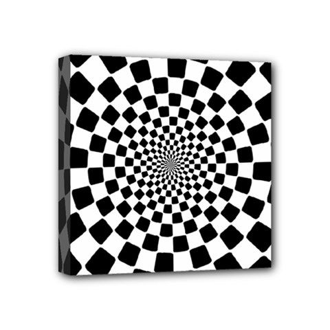 Geomtric Pattern Illusion Shapes Mini Canvas 4  X 4  (stretched) by Grandong