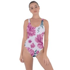 Pattern Flowers Texture Design Bring Sexy Back Swimsuit by Grandong