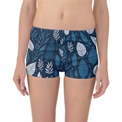 Pattern Flower Texture Boyleg Bikini Bottoms