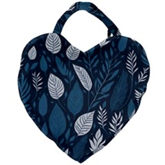 Pattern Flower Texture Giant Heart Shaped Tote