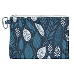 Pattern Flower Texture Canvas Cosmetic Bag (XL)