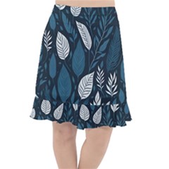 Pattern Flower Texture Fishtail Chiffon Skirt