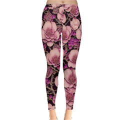 Plum Blossom Blossom Inside Out Leggings by Grandong