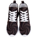 Wave Curve Abstract Art Backdrop Women s Lightweight High Top Sneakers View1