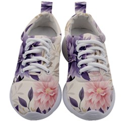 Flowers Pattern Floral Kids Athletic Shoes by Grandong
